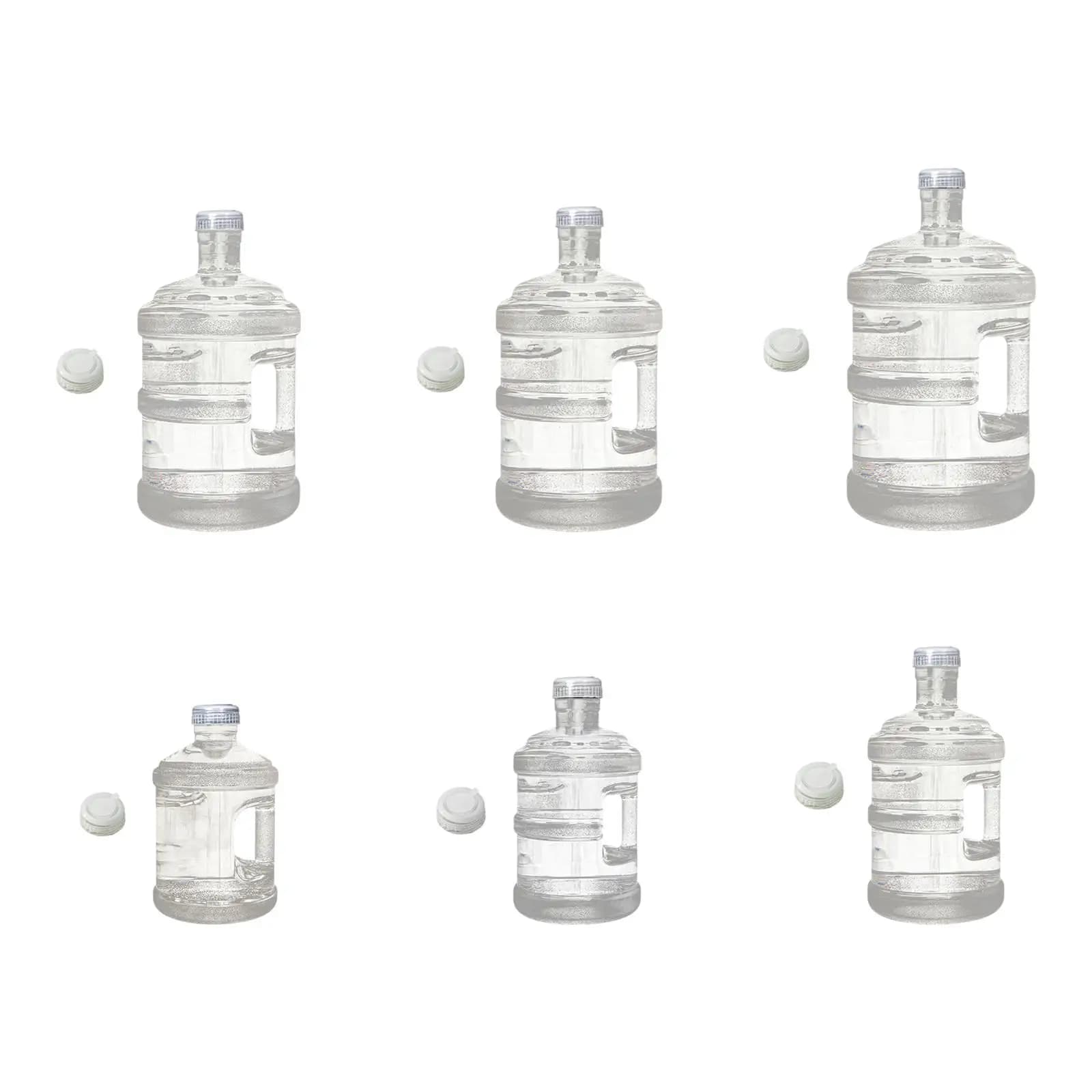 Water Container with Lid and Handle Portable Clear Reusable Bucket Water Dispenser Bottle for Outdoor Car Washing Household