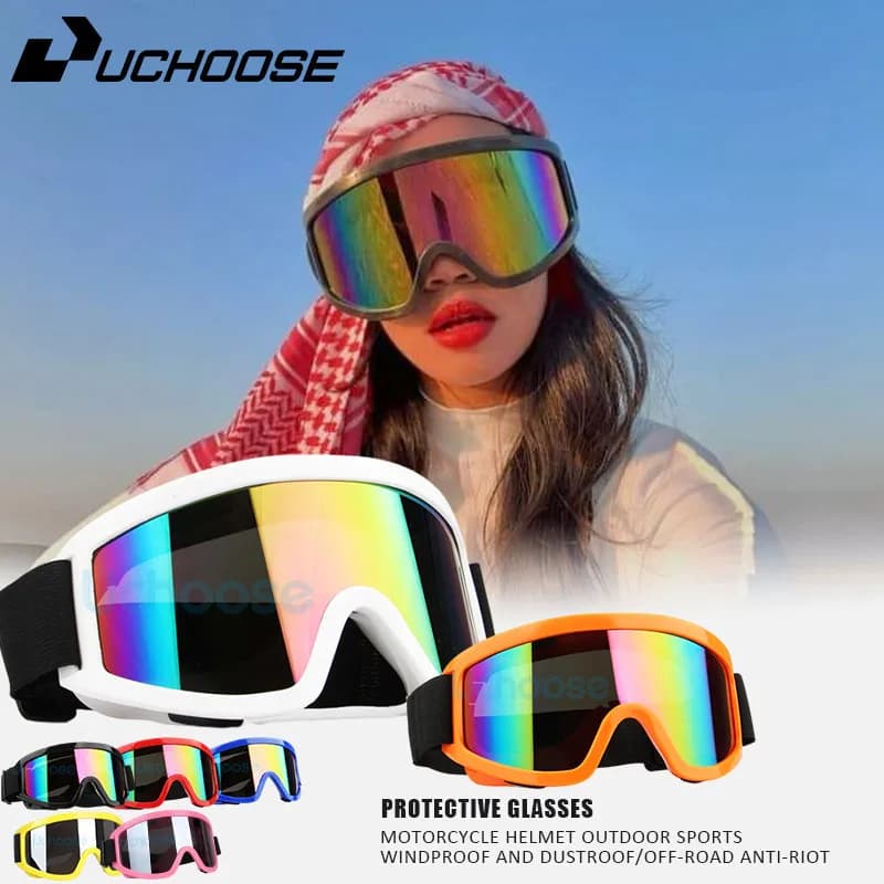 Occhiali per casco da motociclista Occhiali protettivi per esterni Occhiali da sole per moto Occhiali ATV Occhiali da motocross ATV Sicurezza durevole