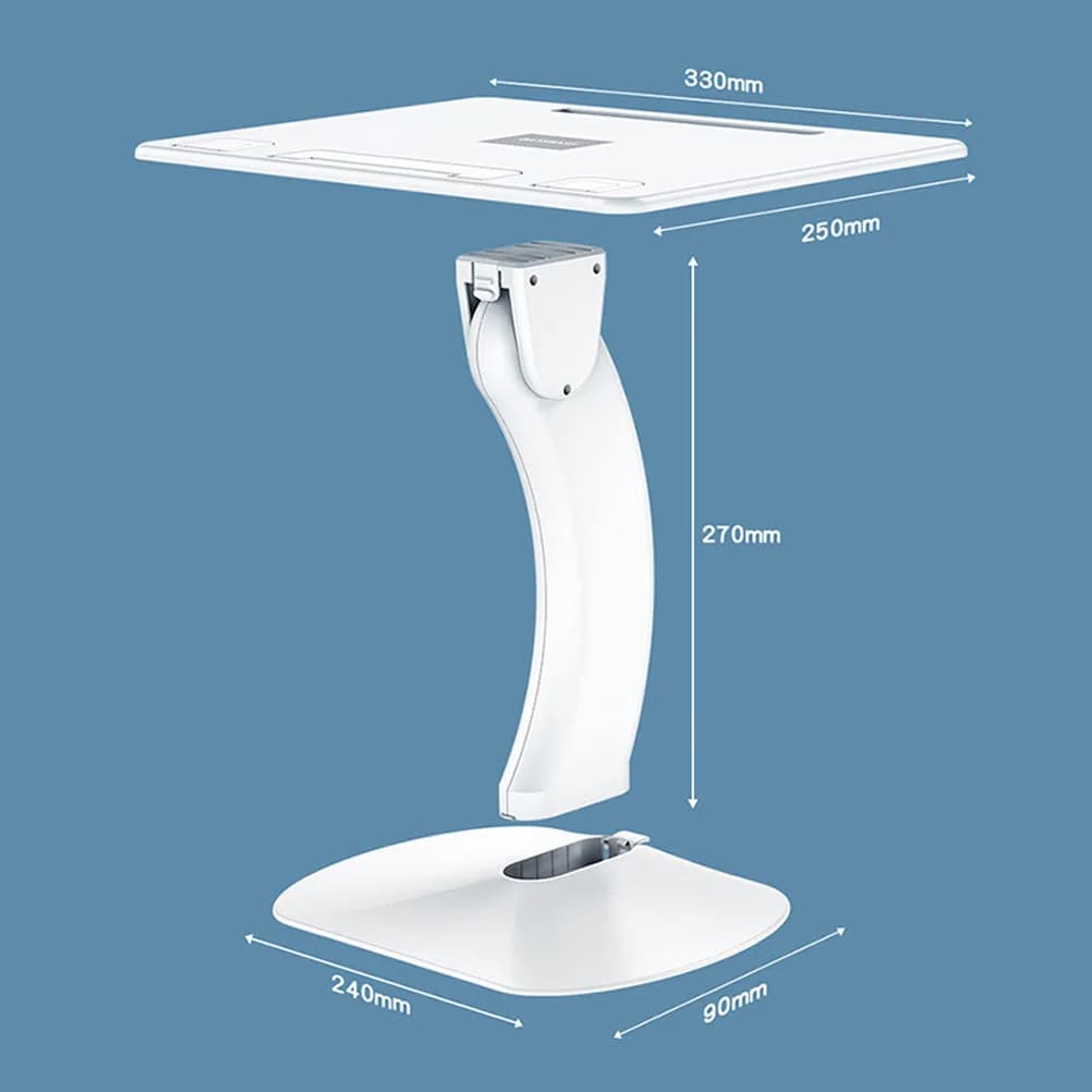 Supporto per Laptop Multiuso Rinforzato, Regolabile in Angolazione, Stabile e Antiscivolo, Rialzo per Scrivania, Supporto di Raffreddamento per PC e Computer