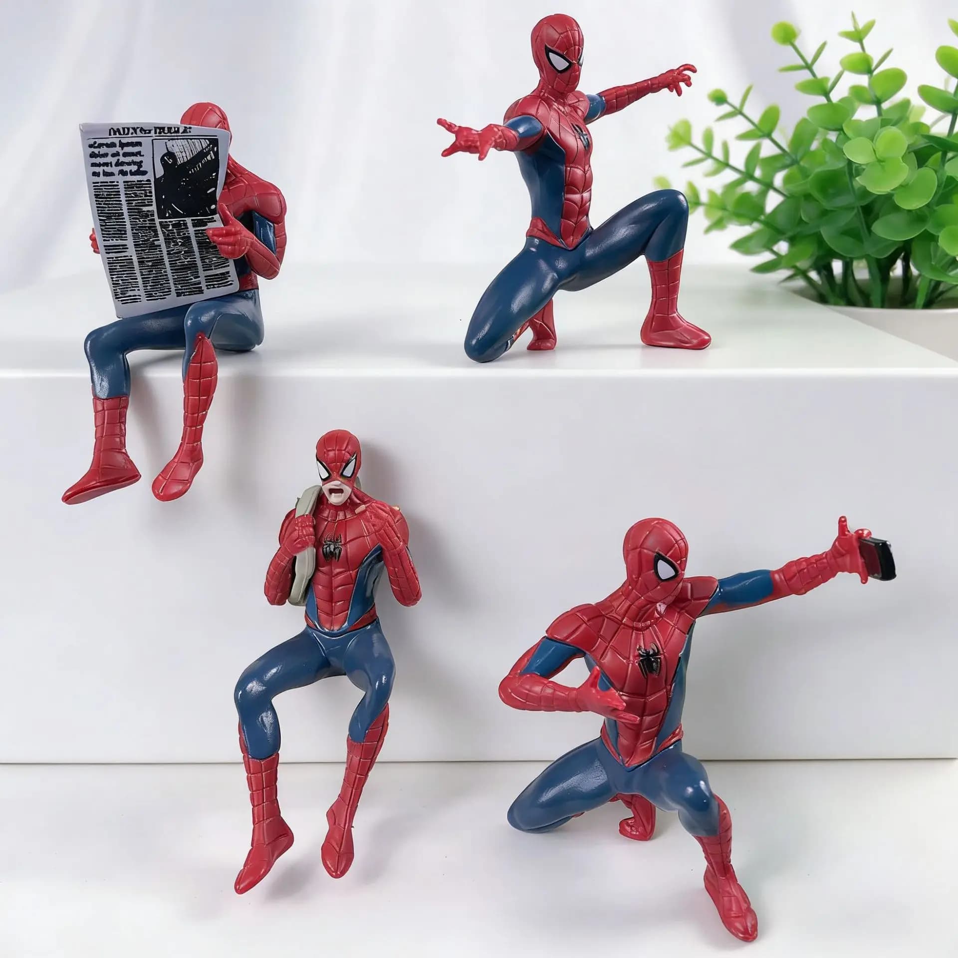 Hasbro Marvel Spider-Man Action Figure Anime Supereroe Spiderman 7-9cm Collection Spider-Man Mini Toys Children's Gift Models