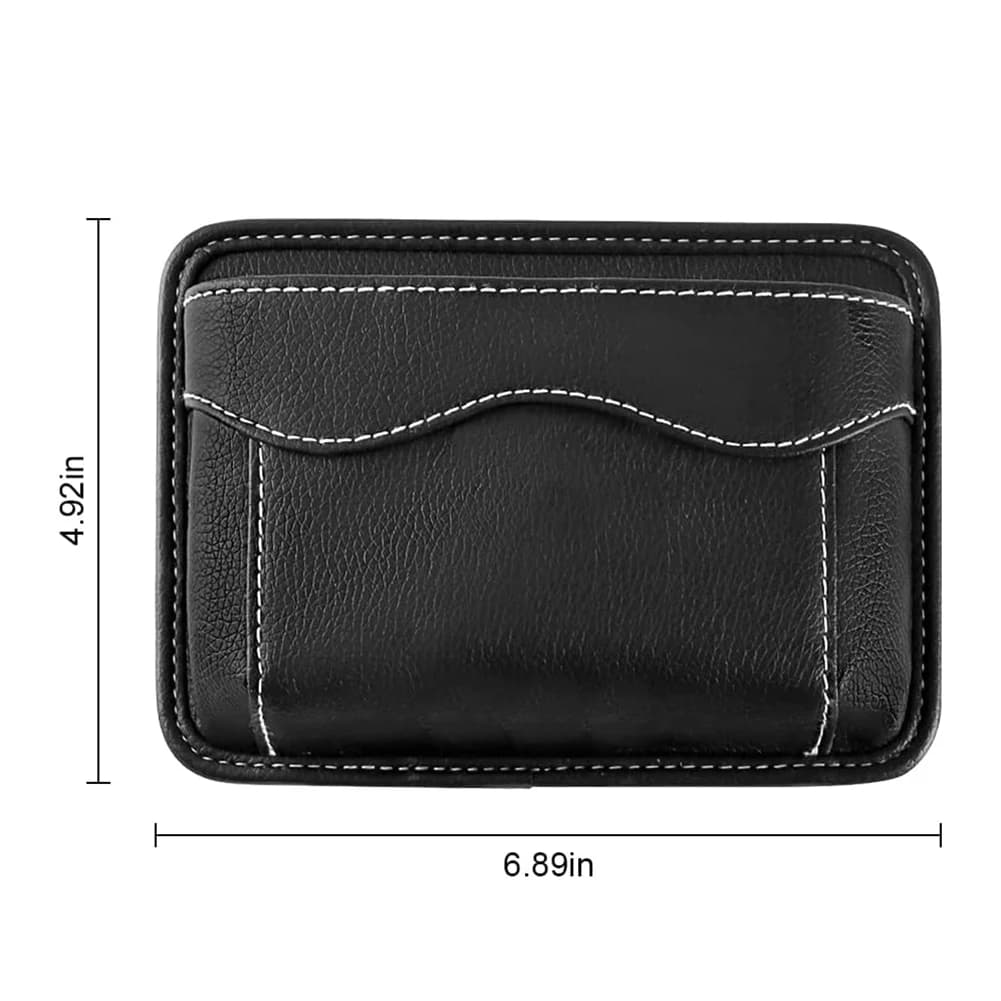 Organizer Laterale per Sedile Auto in Pelle PU per Conservare Telefoni Cellulari, Occhiali da Sole e Accessori nei Pannelli delle Portiere