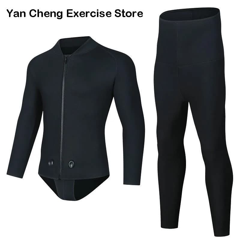 Men's Deep Dive Underwater Fishing Suit Addens Hot Suit Snorkeling Hooded Underwater Clothing Professional Fishing Mute