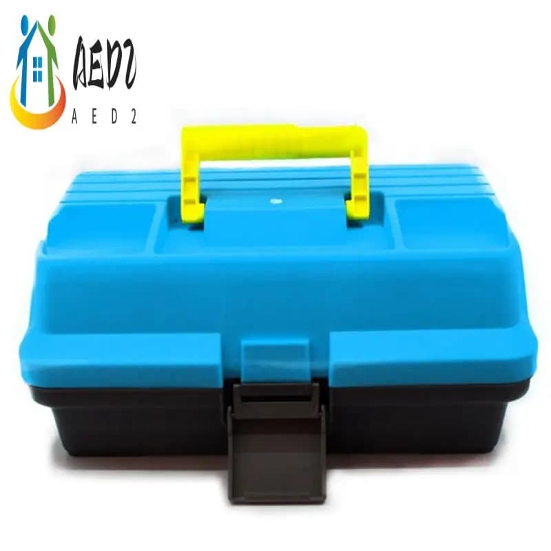 AED2-Waterproof 3 Level Fishing Equipment Box Storage Box Portable Fishing Equipment Corrosion Resistant Storage Box Easy To Use