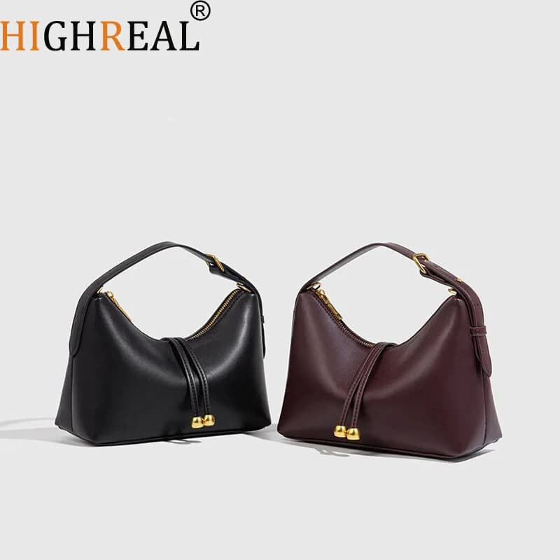 Nuova Borsa Versatile Semplice e Leggera, Borsa a Tracolla Nera in Morbida Pelle, Borsa da Donna per Pendolari