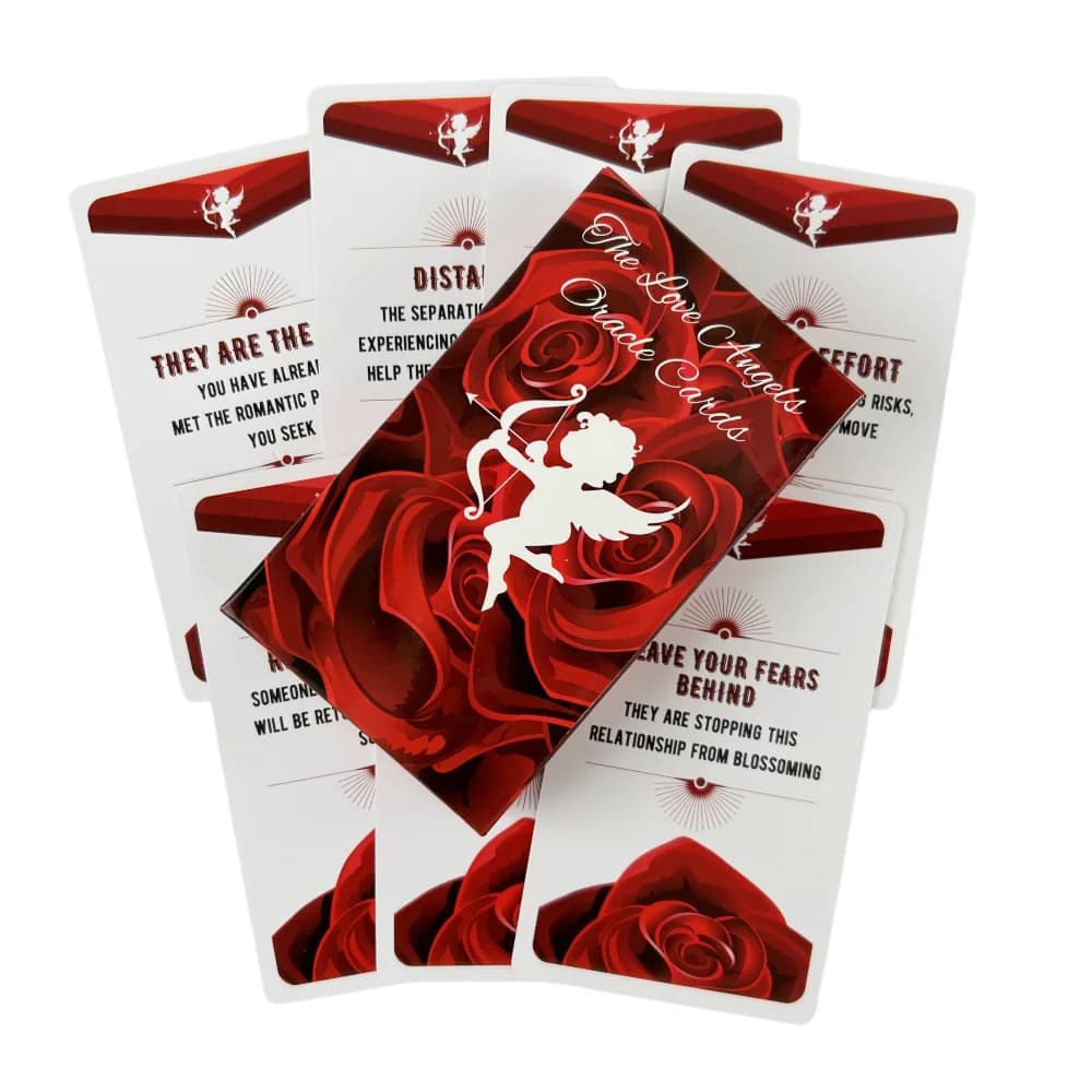 The Love Angels Oracle Cards Stone Divination Deck English Vision Edition Tarocchi Gioco da tavolo per la festa