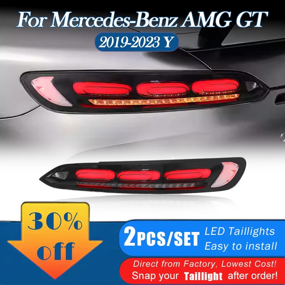 Parte Auto Fanali Posteriori Assmebly Per Mercedes-Benz AMG GT2019-2023 Fanale Posteriore A LED Freno Nebbia Indicatori di direzione Accessori Automotive