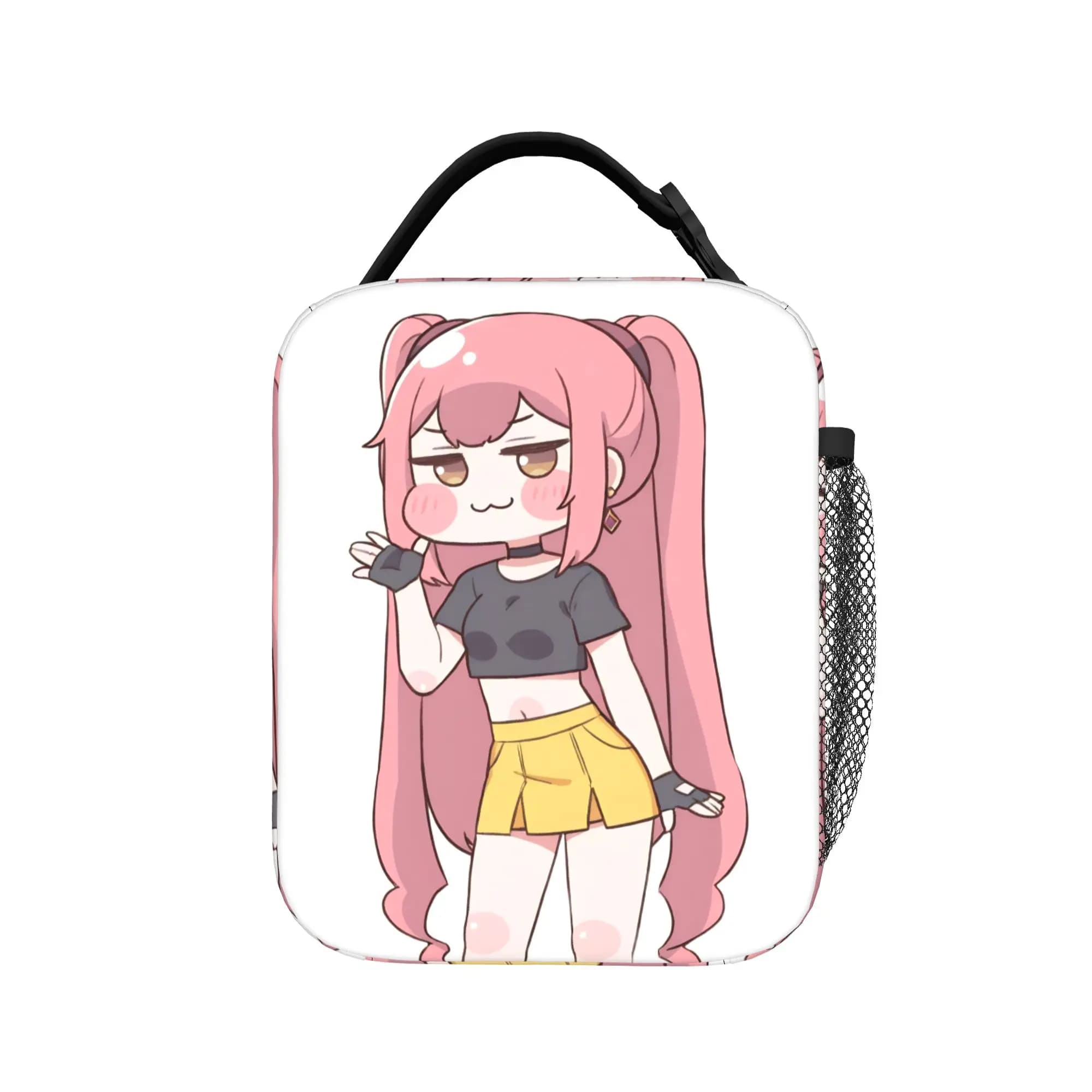 Trickcal C-Chibi Go Games Borse termiche per il pranzo per ufficio, borsa portatile per contenitori alimentari, borsa termica per il pranzo per uomini e donne