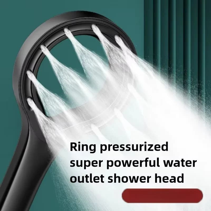 Soffione doccia portatile ad alta pressione Potenti set di spruzzi per doccia Bagno di casa Miscelatore per doccia a pioggia Accessori per il bagno Soffione doccia