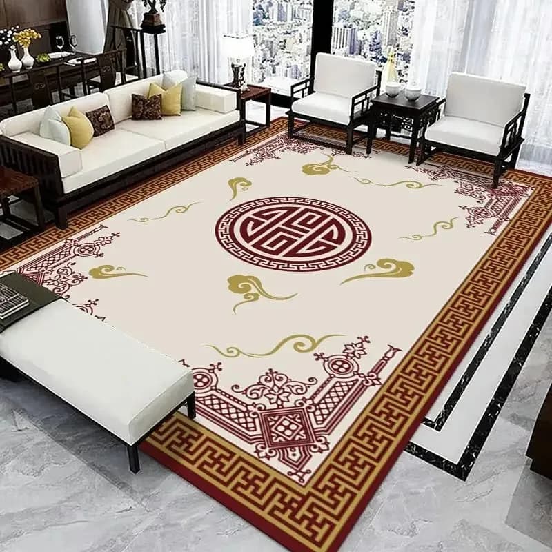 Simple Modern Carpet for Home, Large and Soft for Living, Anti-slip for Bedroom, Light Luxury Decoration with Artistic Sense