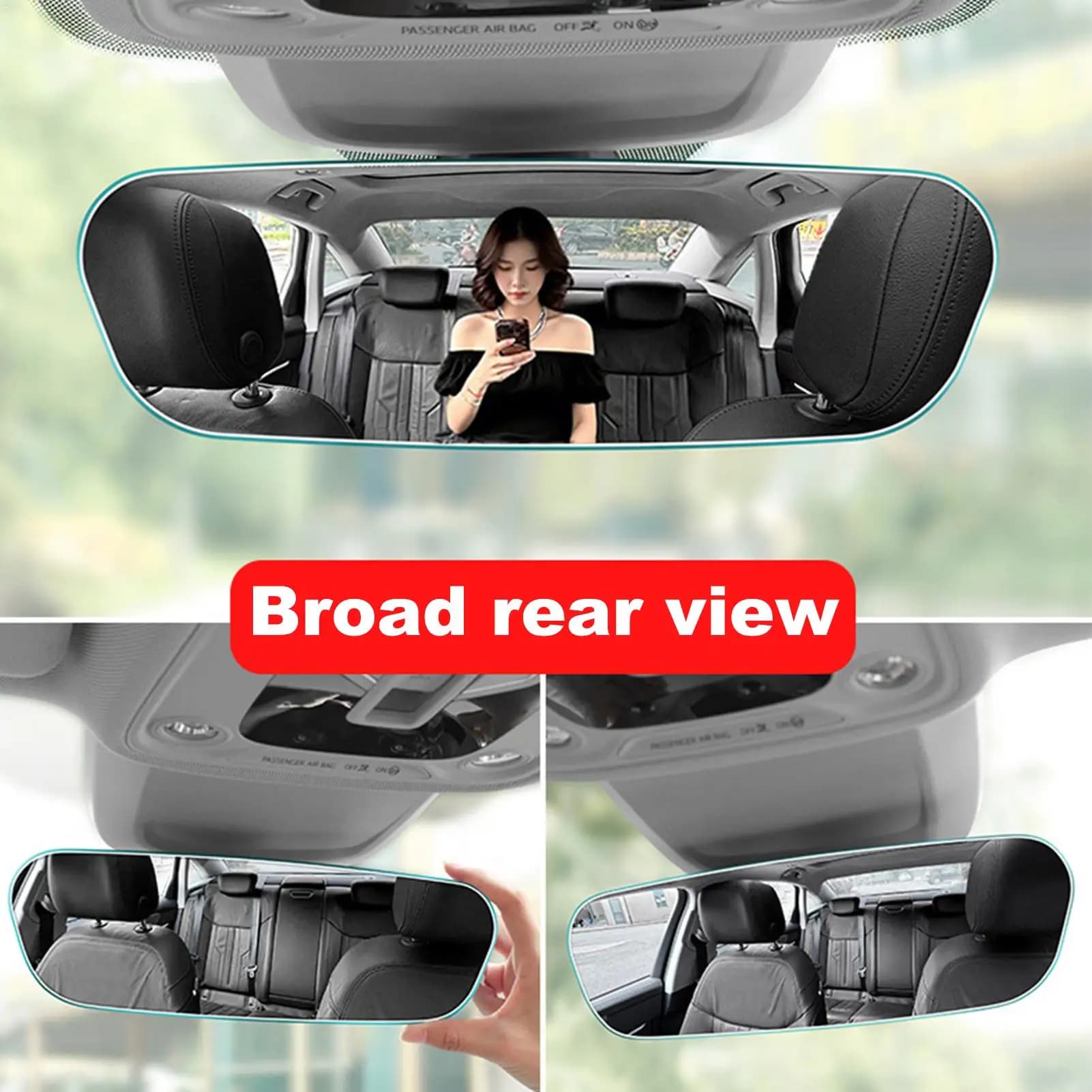 Specchietto retrovisore per auto Specchietti per bambini per auto Specchietto retrovisore interno Interno panoramico Monitor ausiliario per visione ampia grandangolare