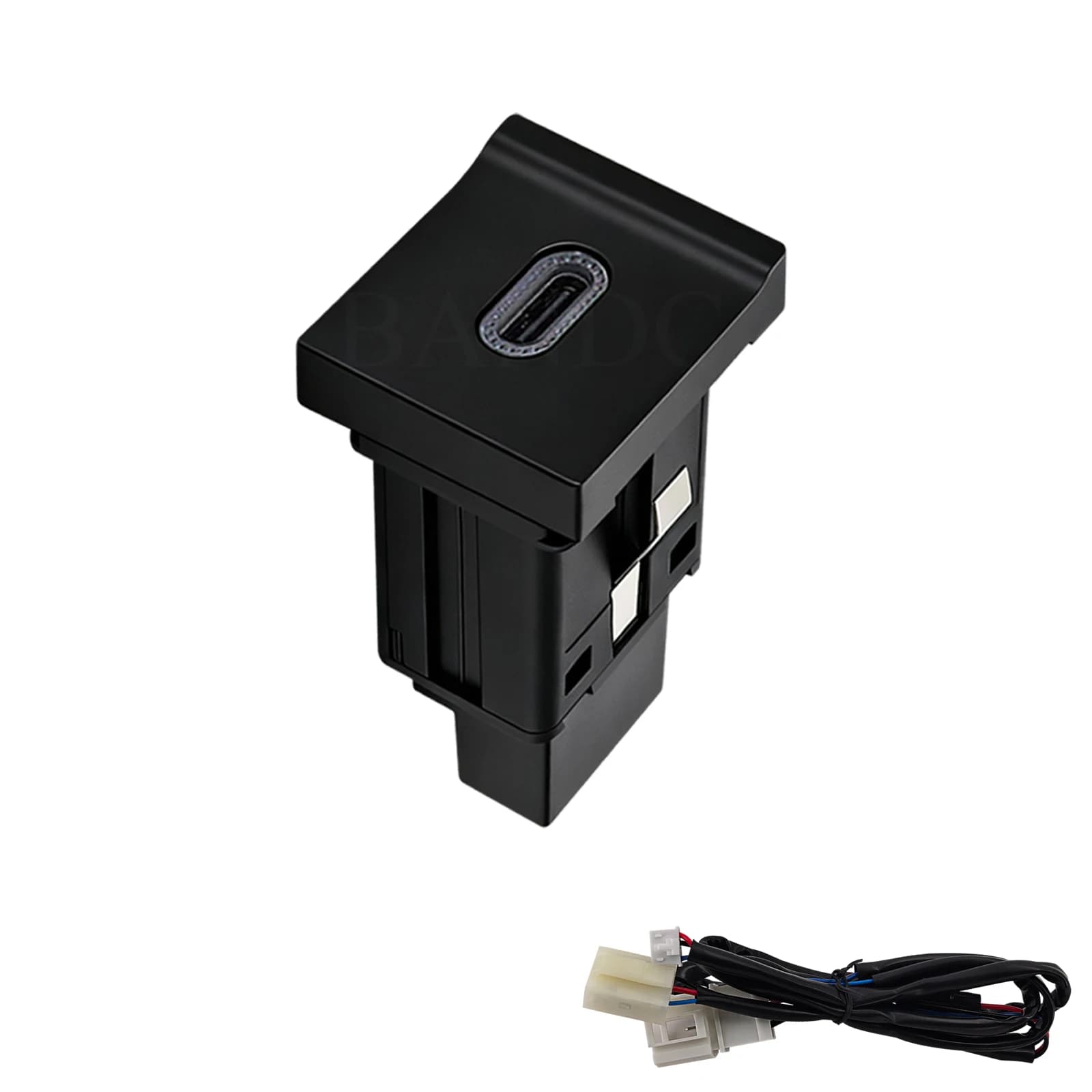 Red LED Light Car Phone Charger Type-C Cigarette Lighter Adapter PD Fast Charging 12V/24V For VW Jetta Sagitar 2015-2018