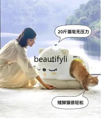 FF Lettiera per gatti aperta automatica intelligente grande piallatrice per escrementi deodoranti e antispruzzo che polimerizza forniture per gatti