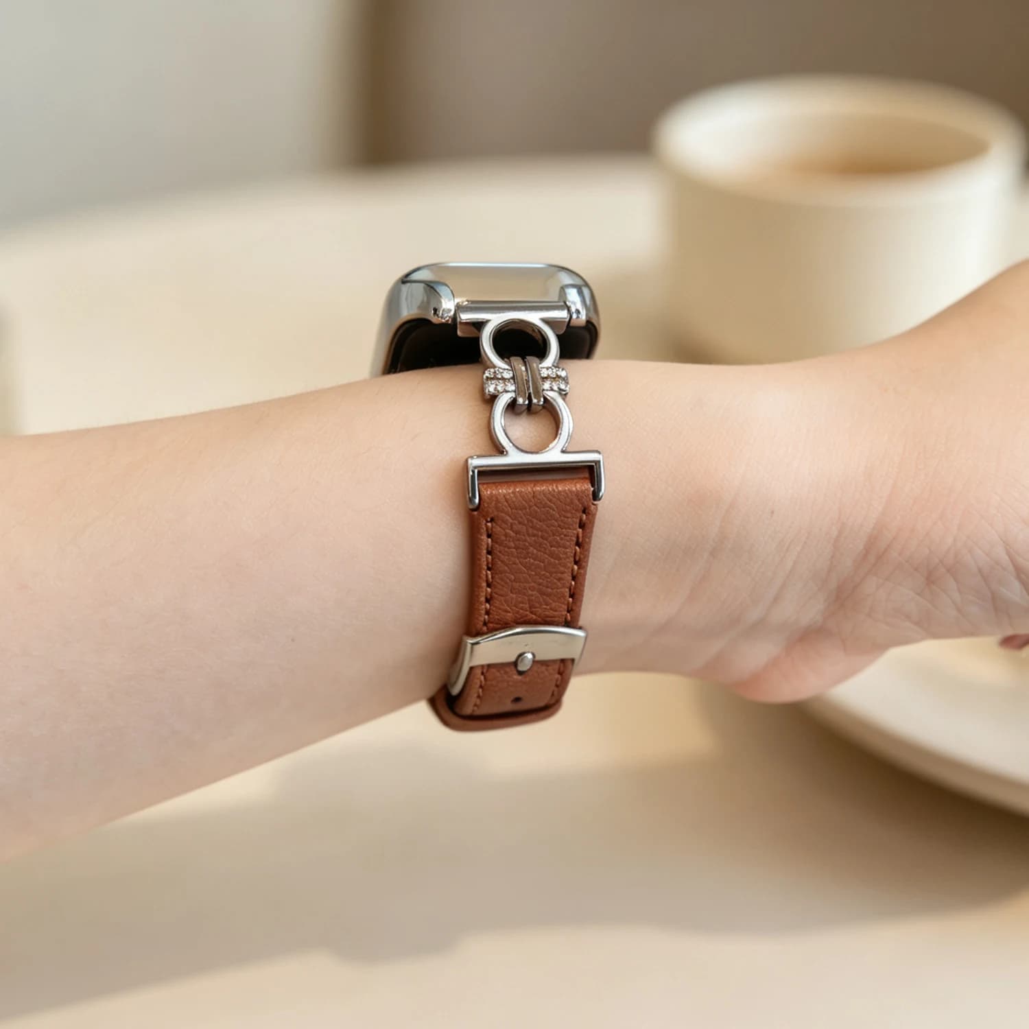 Strap for Amazfit Band 7 Watchband for Amazfit 7 Smart Watch Wristband for Amazfit Band 7 Bracelet Leather Replacement