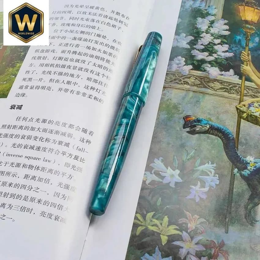 High-end Acrylic Flat Top Fountain Pen - Ideal for Students' Calligraphy Practice & Writing
