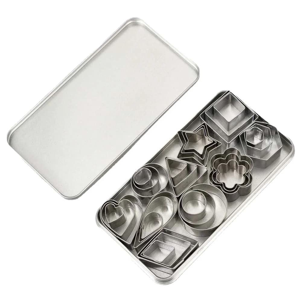 Set of 30 Stainless Steel Cookie Prints, Cookie Press, Cake Decoration, Pastry Tools