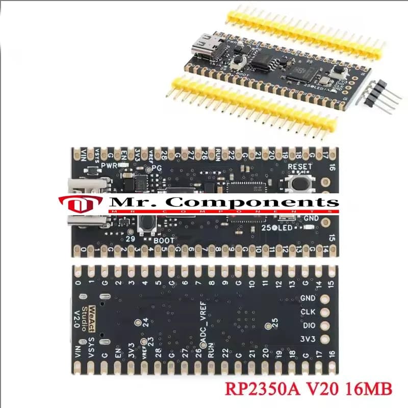 RP2350A_V20 Sostituisci PICO2 Raspberry Pi RP2350 RISC-V Hazard3 520KByte SRAM 4MB/16MB QSPI Flash MicroPython/C/C++C Per Arduino