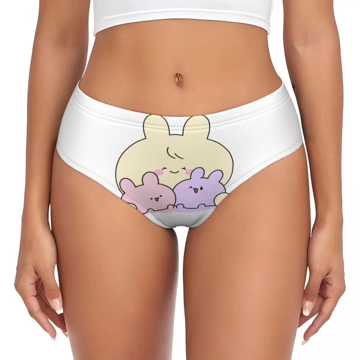 Mutandine personalizzate Asamimichaan Anime Cartoons Asamimi, biancheria intima elasticizzata confortevole da donna, regali di San Valentino