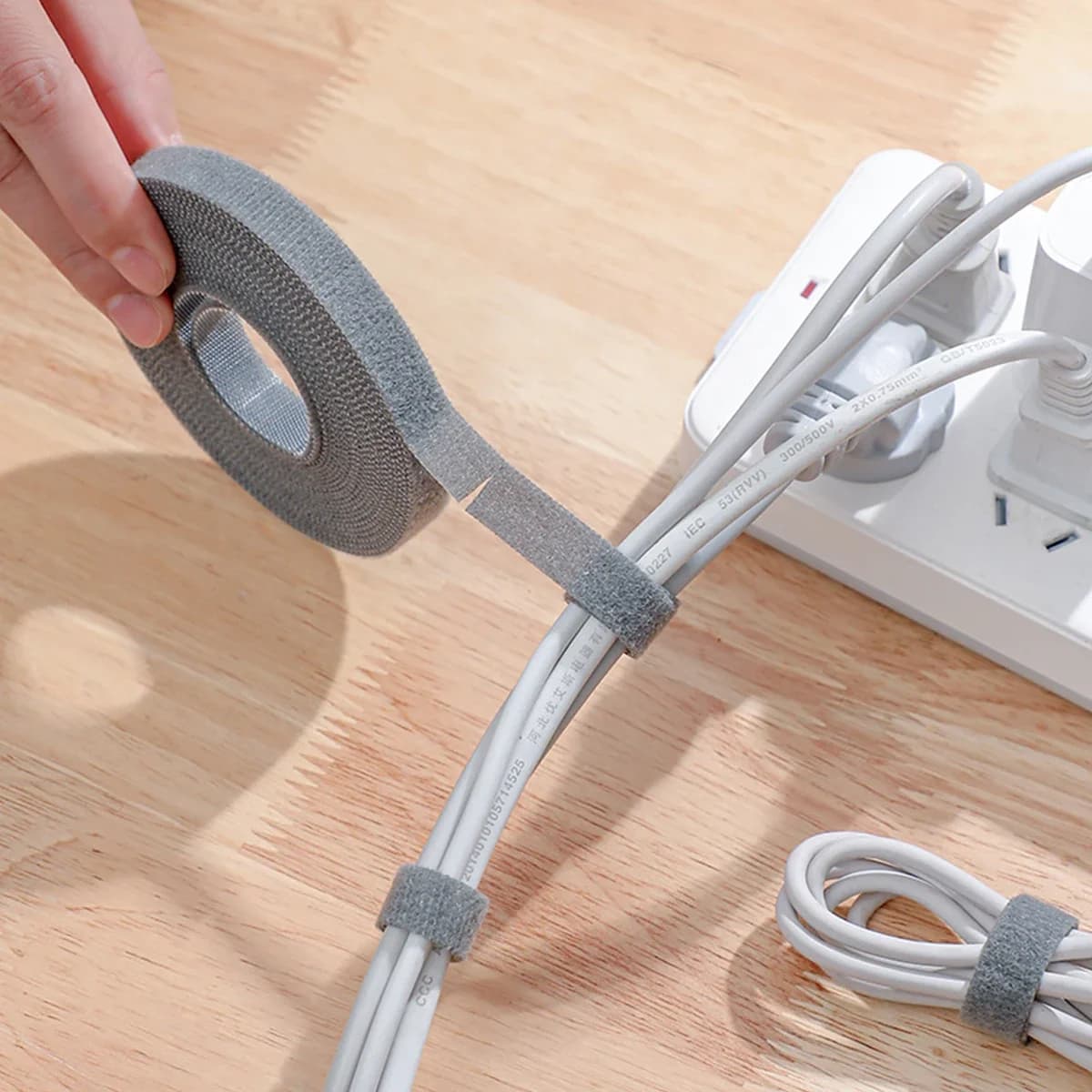 Office Data Cable Management Cable Tie Reusable Removable Nylon Free Cut Desk Wire Organizer Office Gardening Organizer Bundling