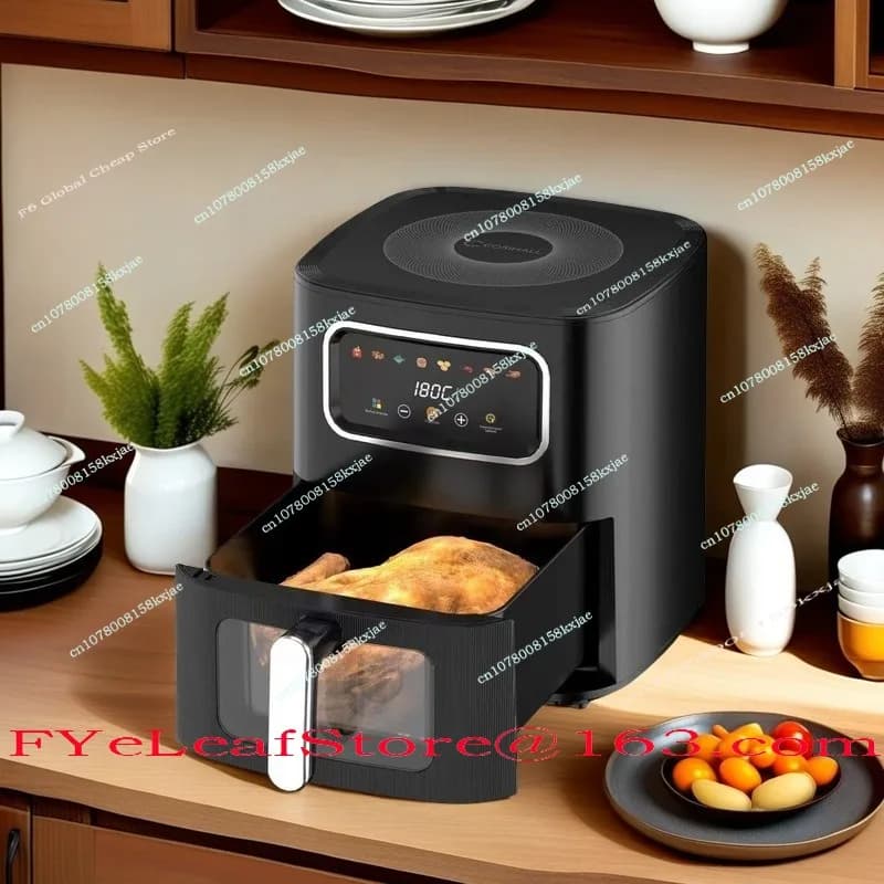 Visual Air Fryer, Household Multifunctional Electric Fryer, Large Capacity Smoke-free French Fry Machine