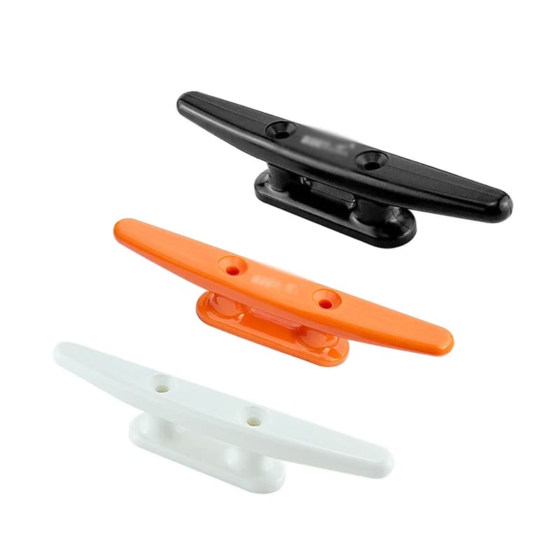 Bitta piatta bassa in nylon Bitta a base aperta con 2 viti Accessori hardware per ponte di yacht per barche marine