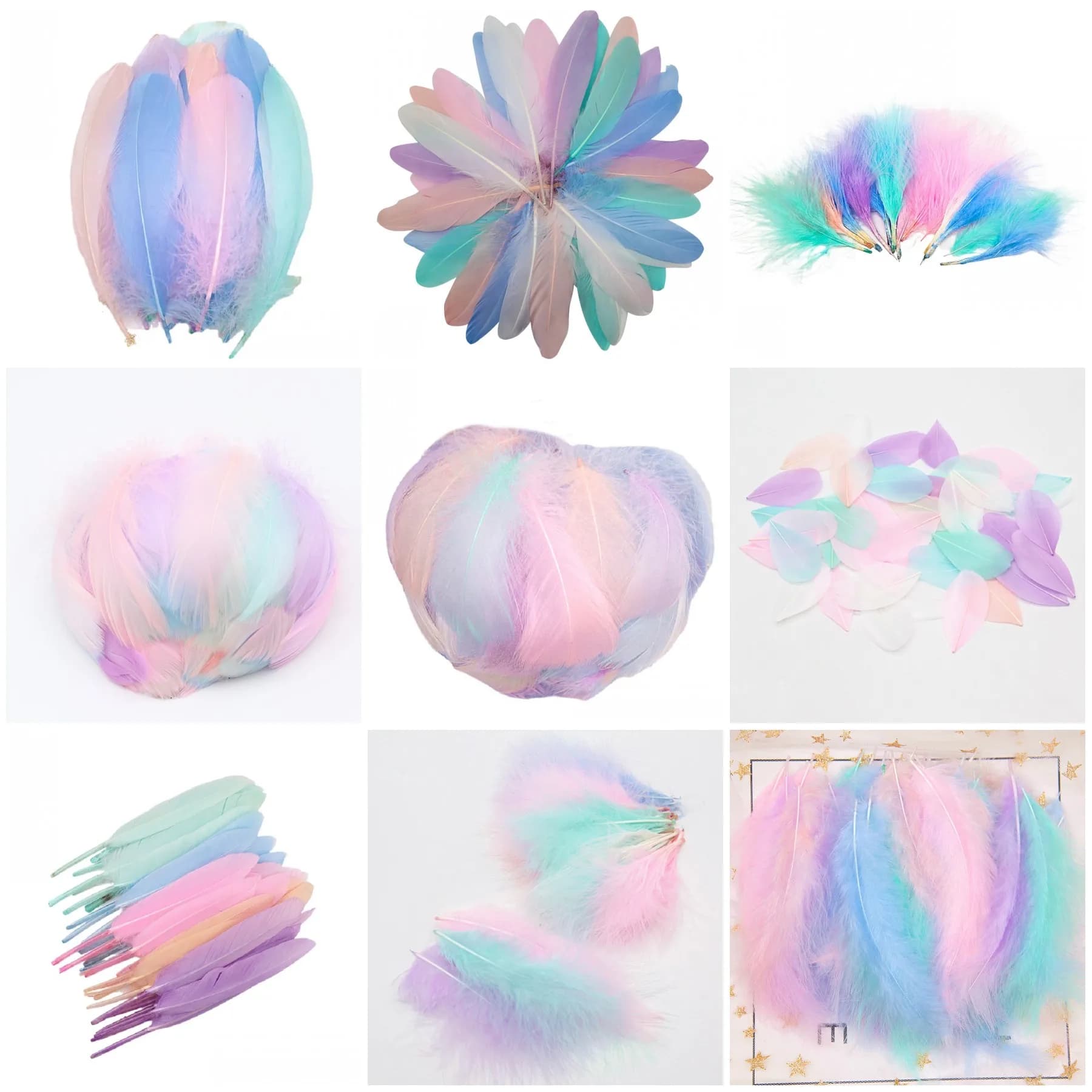 Fluffy Marabou Macaron Feathers Goose Turkey Feather For Home Jewelry Making Wedding Party Decorative Dream Catcher Feathers