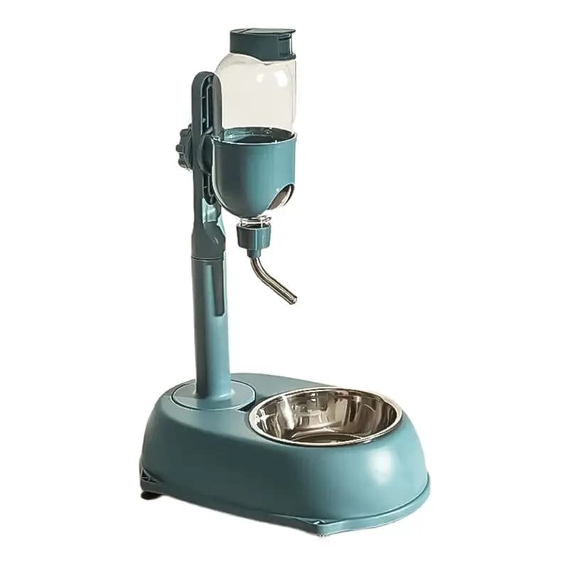 A36T-Automatic Pet Dispenser Anti-Tip Dog Bowl Drinking Water Bottle Feeder Hanging Kettle Cat Food Container Pets Supplies B