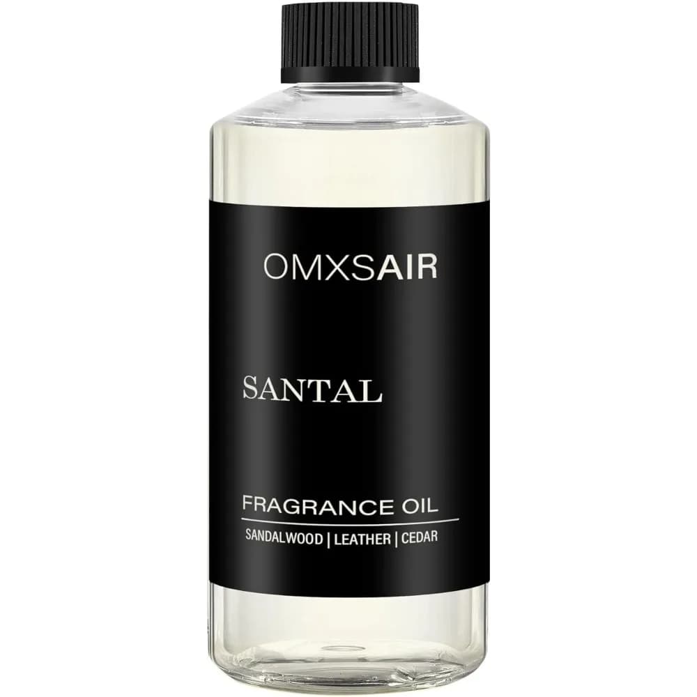Ricarica per Diffusore di Oli Essenziali Santal, Bottiglia Grande da 500ml, Profumo Intenso e Duraturo per Casa, Hotel, Auto, Deodorante per Ambienti