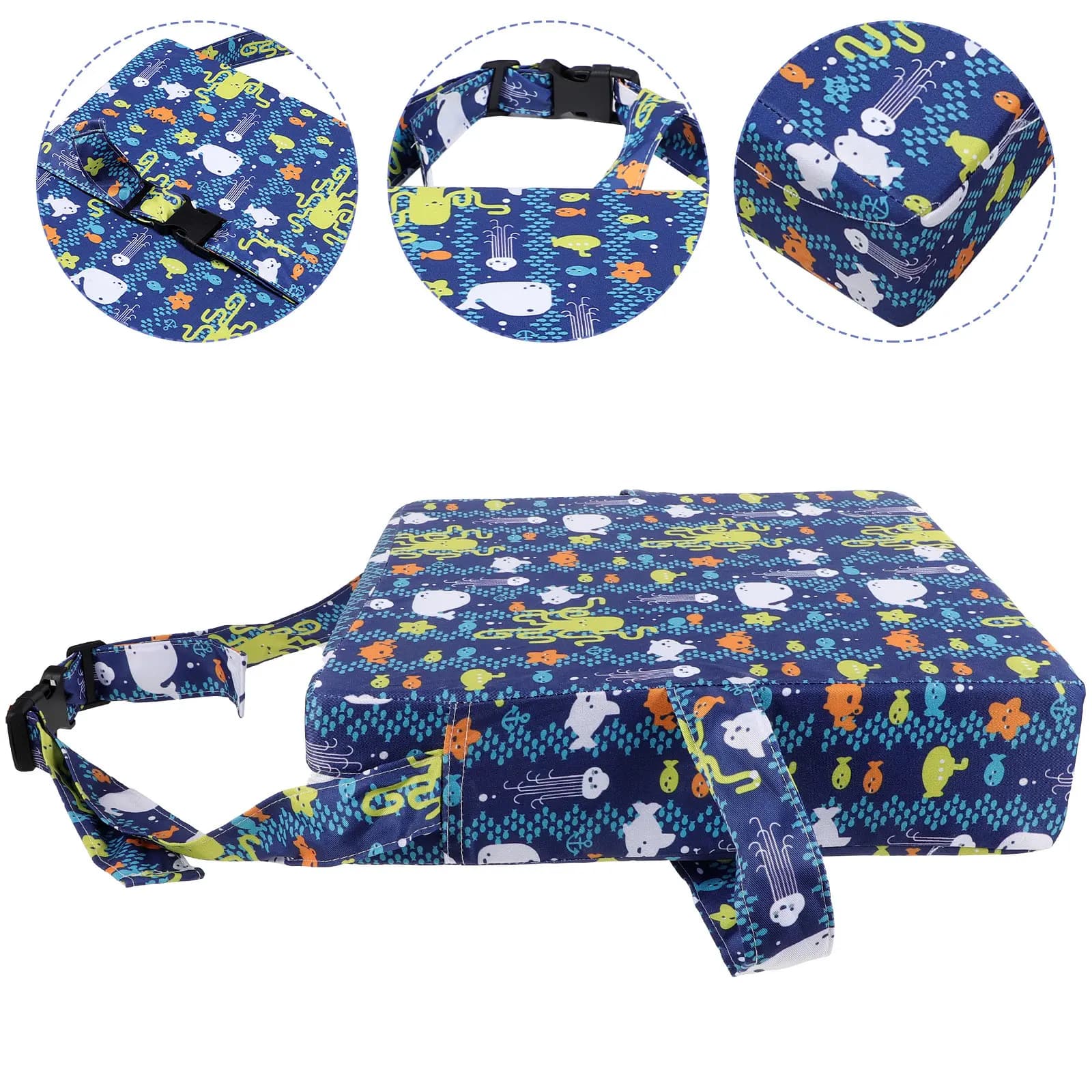 Cuscino in spugna per seggiolino rialzato per bambini, facile da pulire, per sedia da pranzo, da viaggio, per mangiare, per bambini piccoli, accessori per l'arredamento dei bambini
