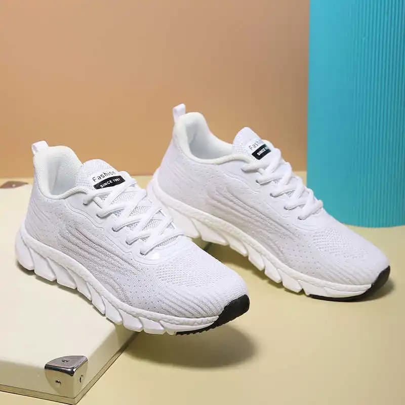 Scarpe da ginnastica alte da donna con lacci, sneakers sportive alla moda, offerte estive 2025