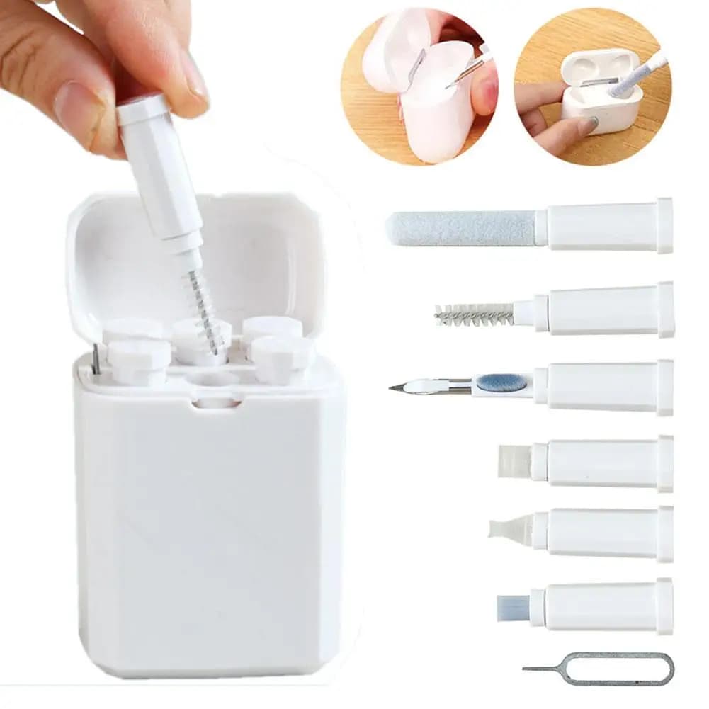 Kit di pulizia elettronica multifunzionale Pulitore per dispositivi in plastica portatile per cuffie Bluetooth per smartphone portatili