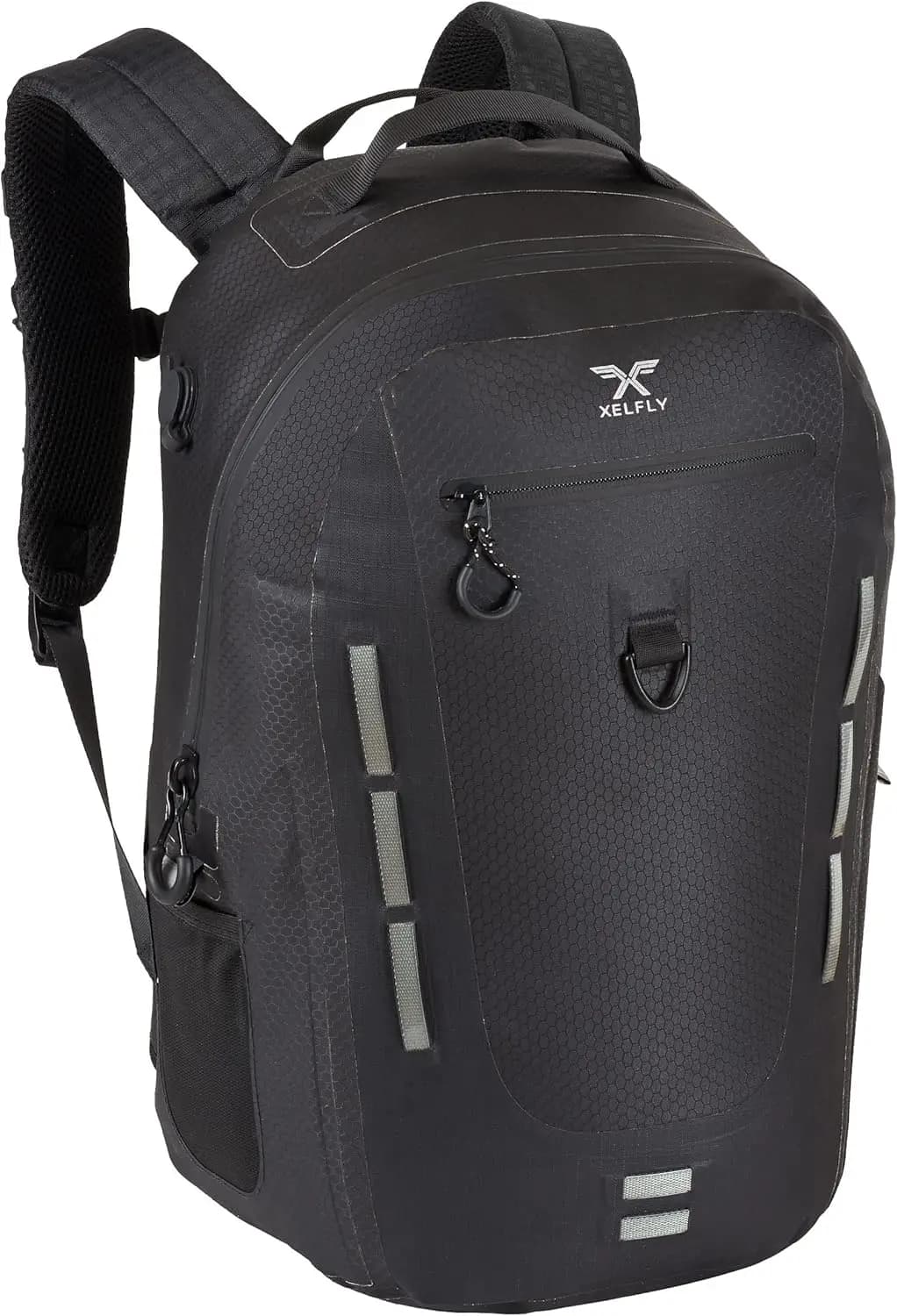 Zaino Impermeabile Gonfiabile Galleggiante 25L - Chiusura Ermetica per Kayak, Pesca, Nautica, Escursionismo, Paddle Board, Nero