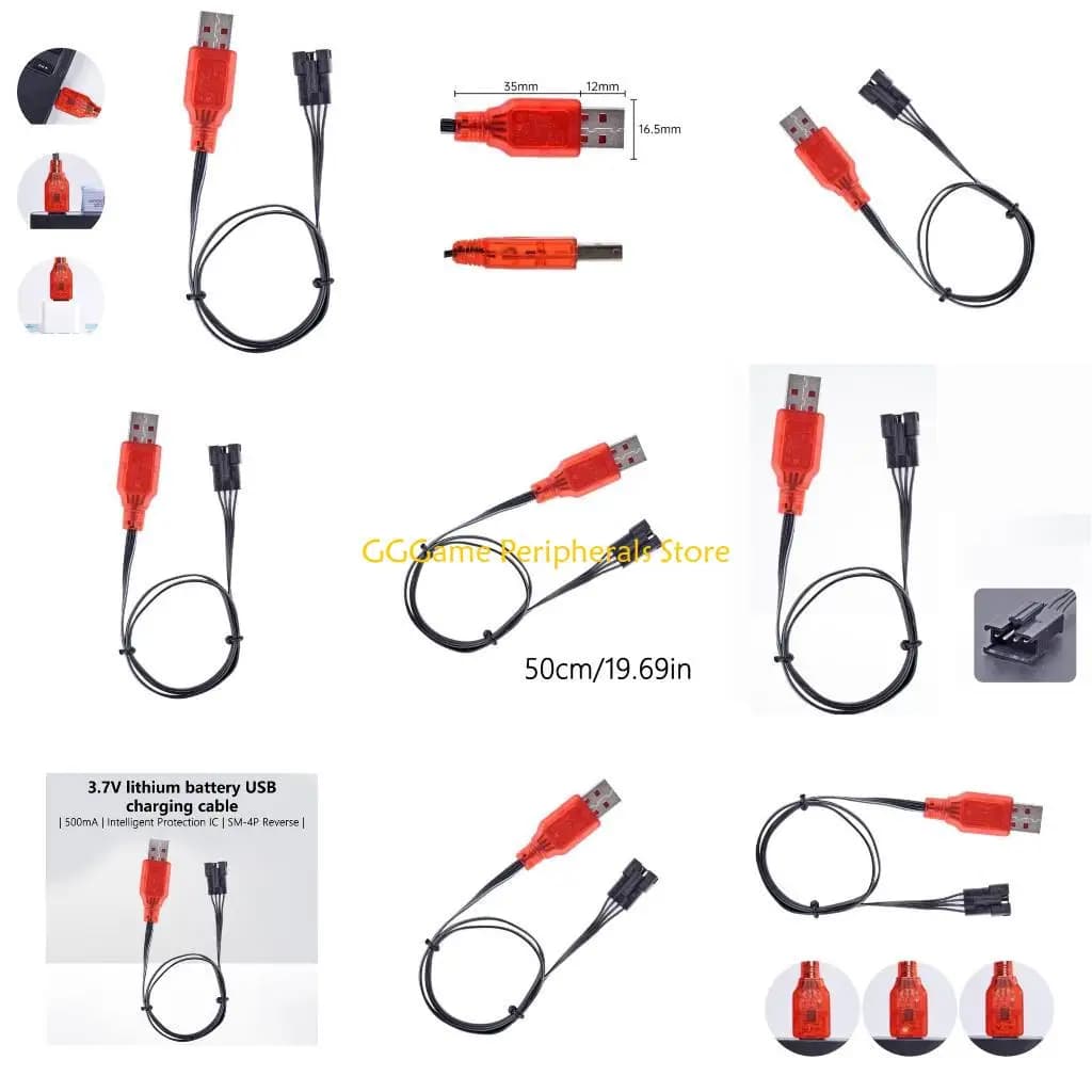 U55b Viaggio viaggio SM4P Caricatore USB Caricatore USB Collegamento SM4P per batterie litio a 7,4 V per applicazione