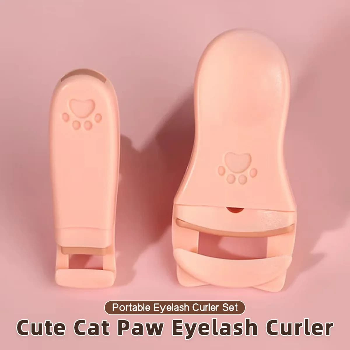 Portable Folder, Cat Claw Folder, long-lasting curling tool without edges, gentle half clip for natural eyelashes