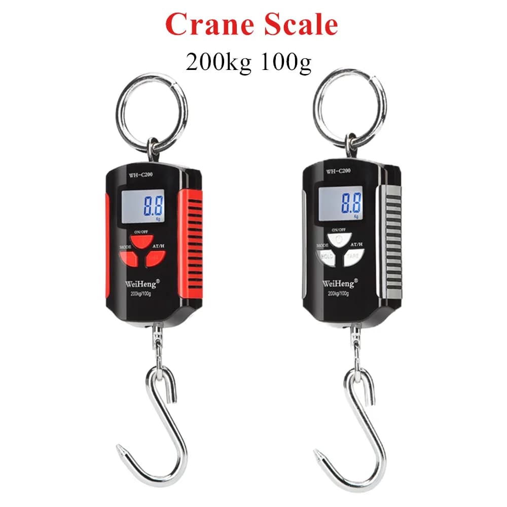 200kg 100g Bilancia a gancio Bilancia elettronica per bagagli Mini pesatura Stadera Pesca Bilancia sospesa Dispositivo per pesi da cucina 40% DI SCONTO