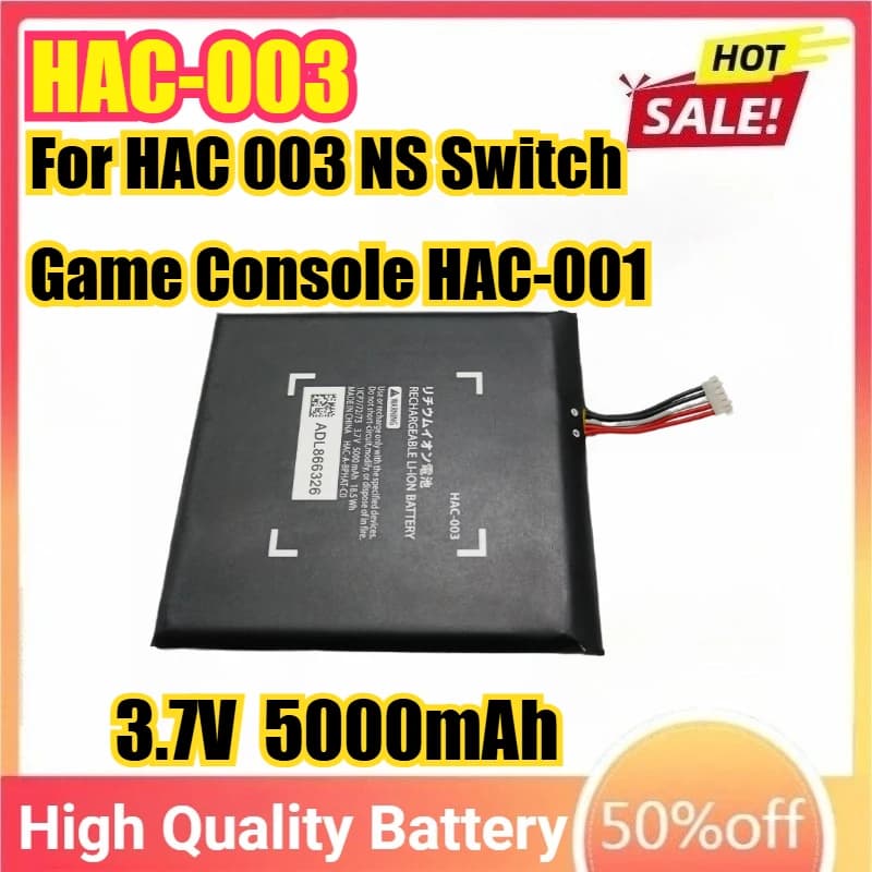 Nuova batteria ricaricabile originale HAC-003 HAC003 per console di gioco HAC 003 NS Switch HAC-001 batterie 5000mAh