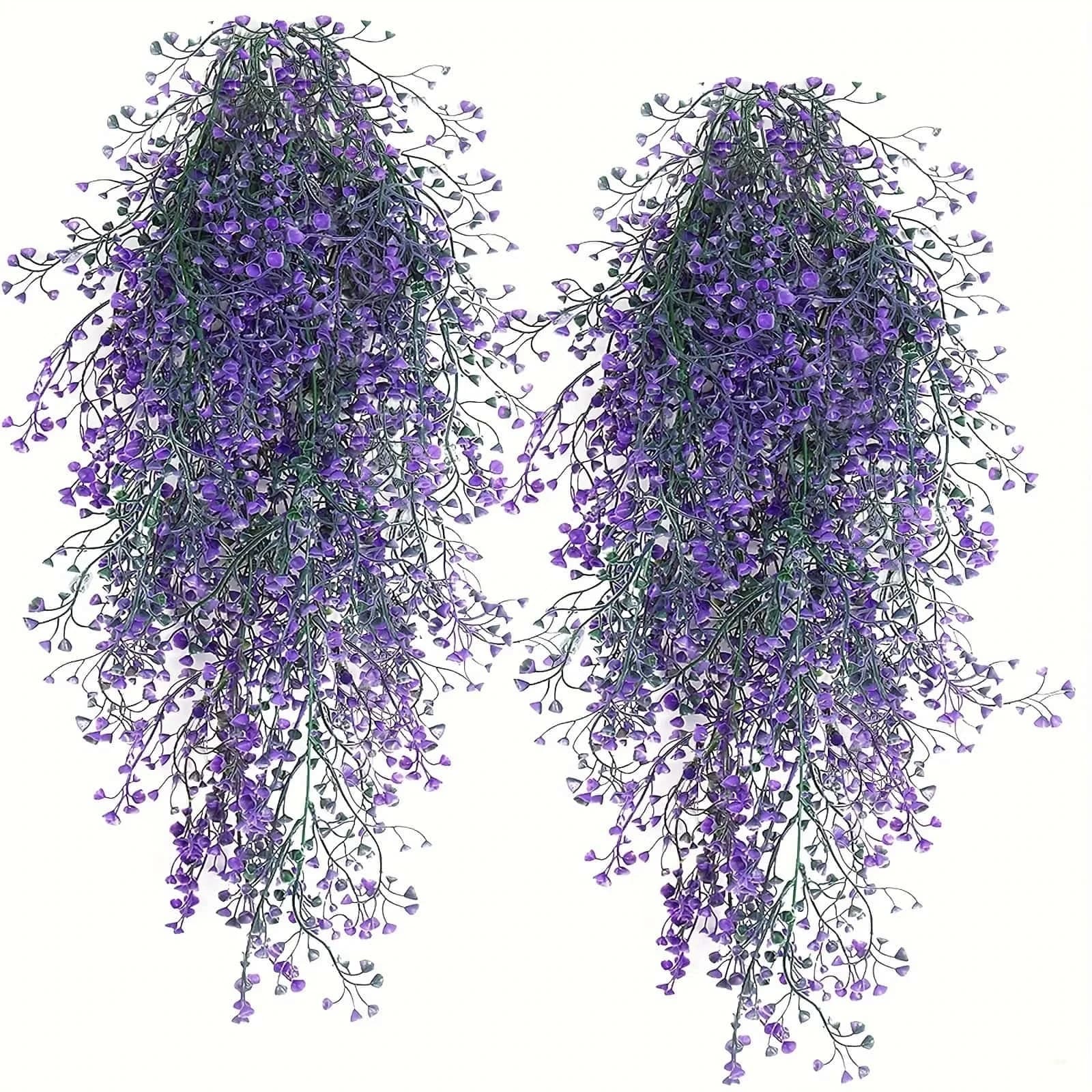 1 Pezzo di Fiori di Glicine Artificiali Pendenti - Piante Finte Resistenti ai Raggi UV per Casa, Feste - Decorazioni Versatili per Interni ed Esterni