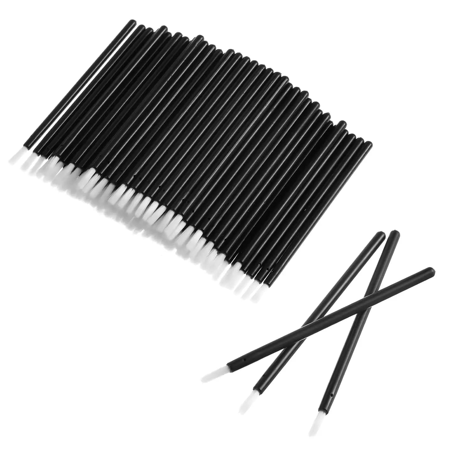 100Pcs Disposable Lip Brushes Lip Wands, Disposable Lip Applicators Nail Polish Brushes Mini Paint Brushes PYO Cookie Paint Brus