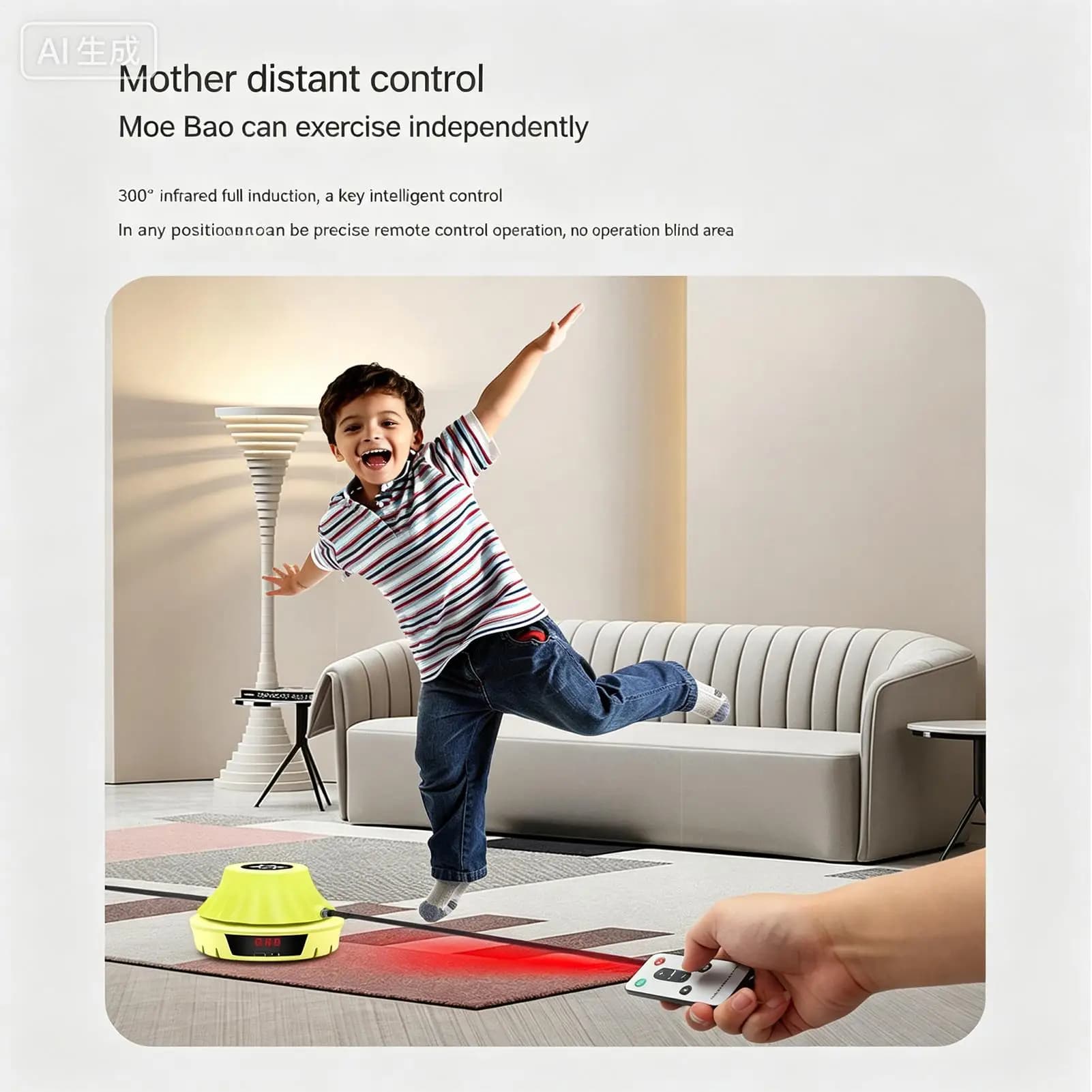 Electric Jump Rope Trainer Rechargeable Remote Control Adults Electric Jump Rope Counter For Kids Adults Family Home Office Gym