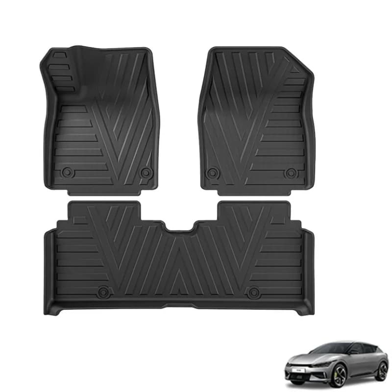 Customized Car Mat for KIA EV6 GT Opt GT-Line 2022-2024 TPE Car Mat Waterproof Anti-slip Easy to clean Car Mat