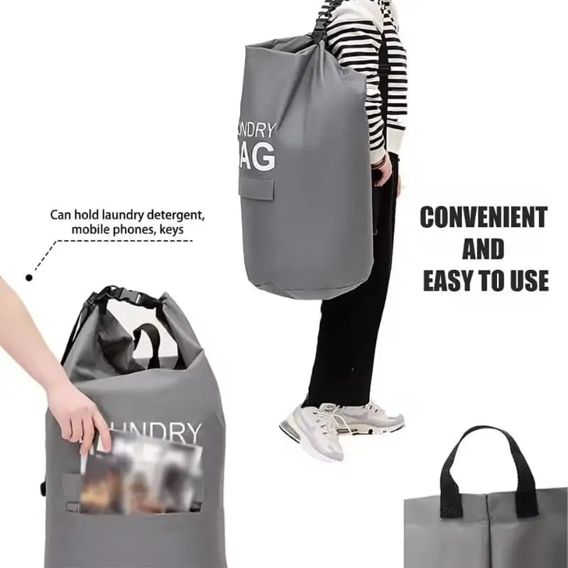 Durable 71L Laundry Bag with Straps for Comfortable Carrying Suitable for Busy Urban Lifestyles