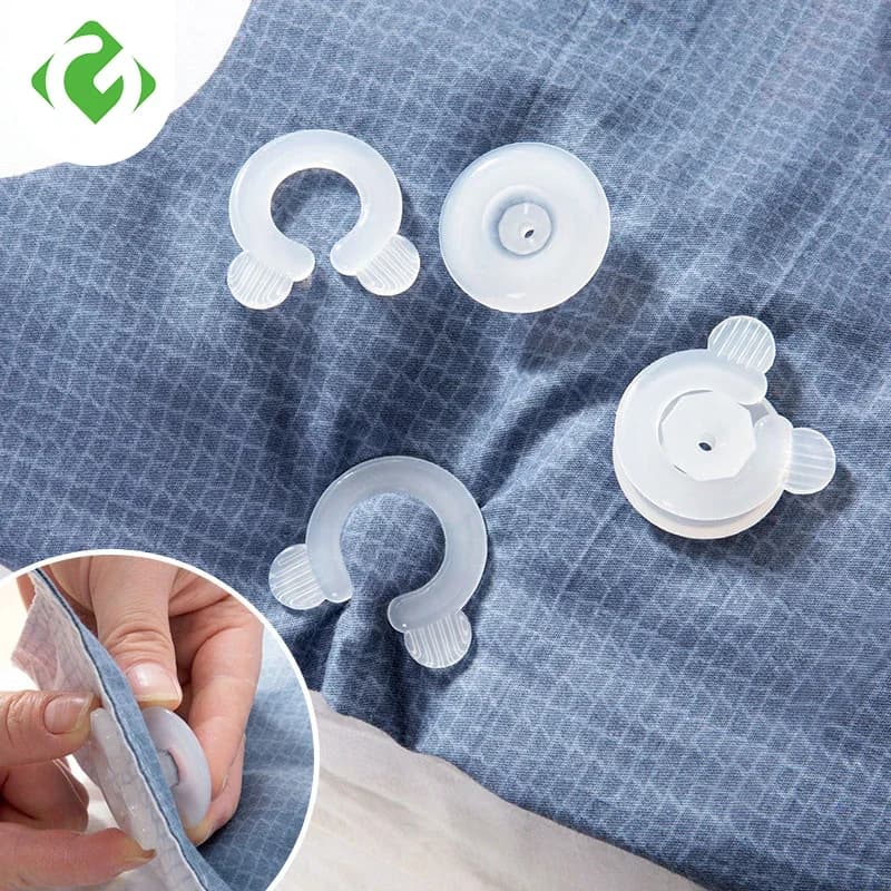 4 Pz/set Trapunte Pinze Letto Duvet Ciambelle Trapunta Coperture Copriletto Titolari Pinza Coperte Copriletto Accessori di Fissaggio Pinze Morsetto