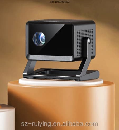 Portable Wireless 1080P 4K Projector with BT Bluetooth and WIFI Electric Focus Outdoor Screen Mirroring Supports TV WIFI 6