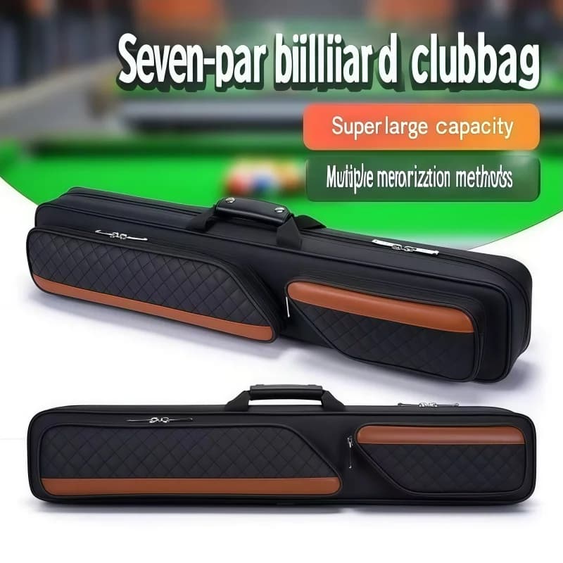 Borsa per stecche da biliardo, leggera, ispessita, con testa grande, multifunzione, per trasporto a mano, per accessori per bastoncini da biliardo