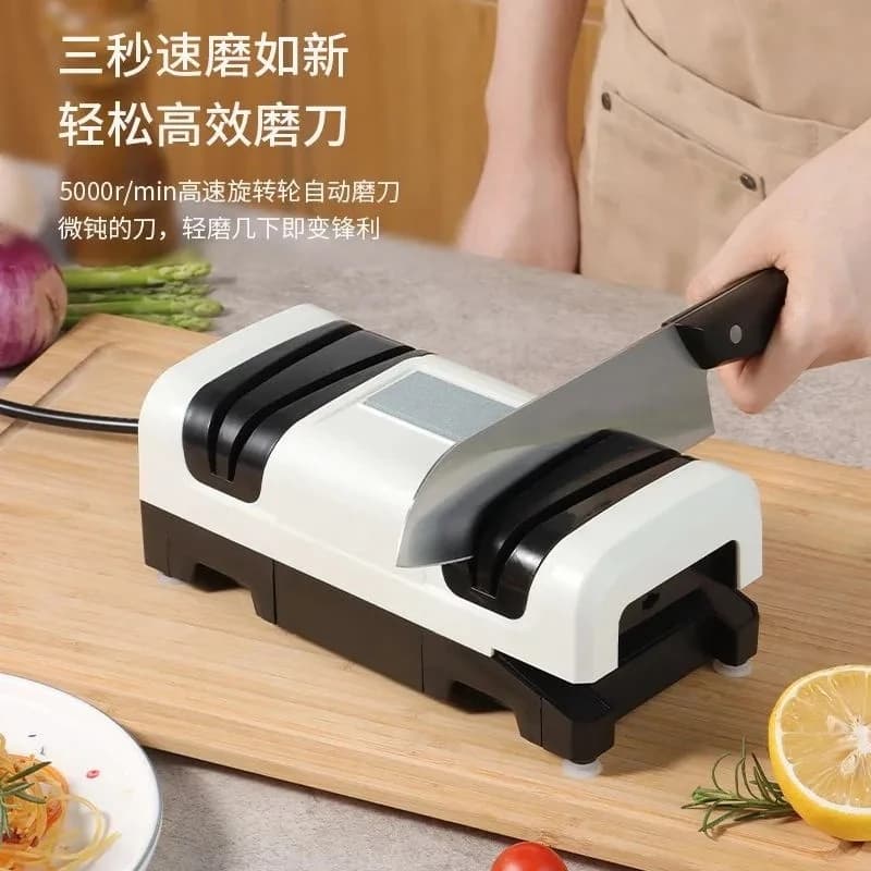 Electric knife sharpener Household kitchen Multifunctional whetstone Fast cutting new model with dust collection