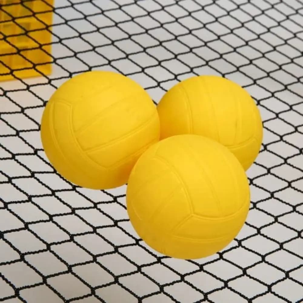 Pallone da gioco Strong Bounce Spike, palloni competitivi, pallone rotondo sostituibile con rete e pompa, mini pallavolo da 9 cm/3,5 pollici per sport all'aperto