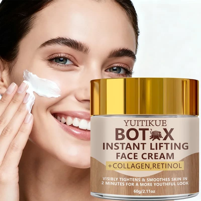 Yuitkue Botax Crema Lifting Istantanea 60g Collagene e Retinolo Effetto Rassodante Rapido in 2 Minuti Levigante Anti-Età Cura della Pelle