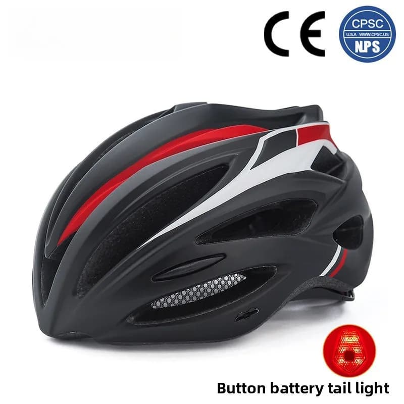 Casco da corsa fuoristrada per mountain bike Casco da ciclismo all'aperto Casco da bici da strada con luce