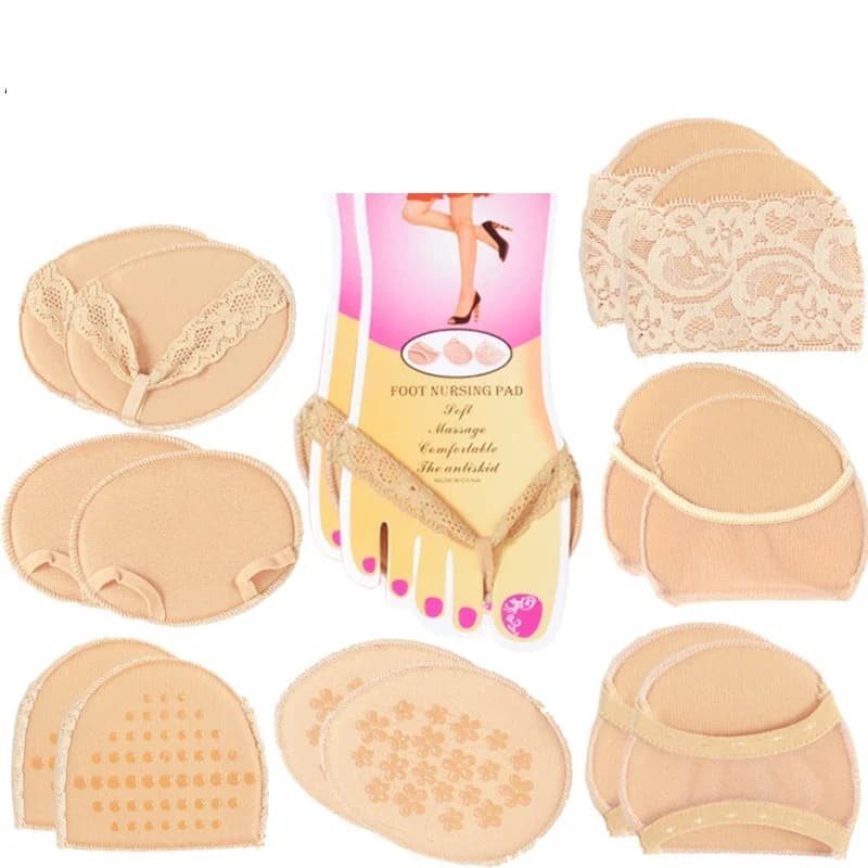 Inserti adesivi per scarpe con Pad dell'avampiede cuscino per scarpe con tacco in Gel tacchi alti antiscivolo mezze solette calzini per piedi Filler per scarpe da donna