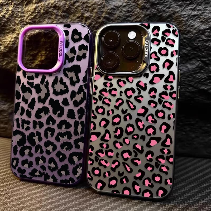 Case for PC with leopard print for Samsung Galaxy A16 A06 A35 A25 A15 A05S A54 A34 A14 A73 A33 A23 A13 A52S A22