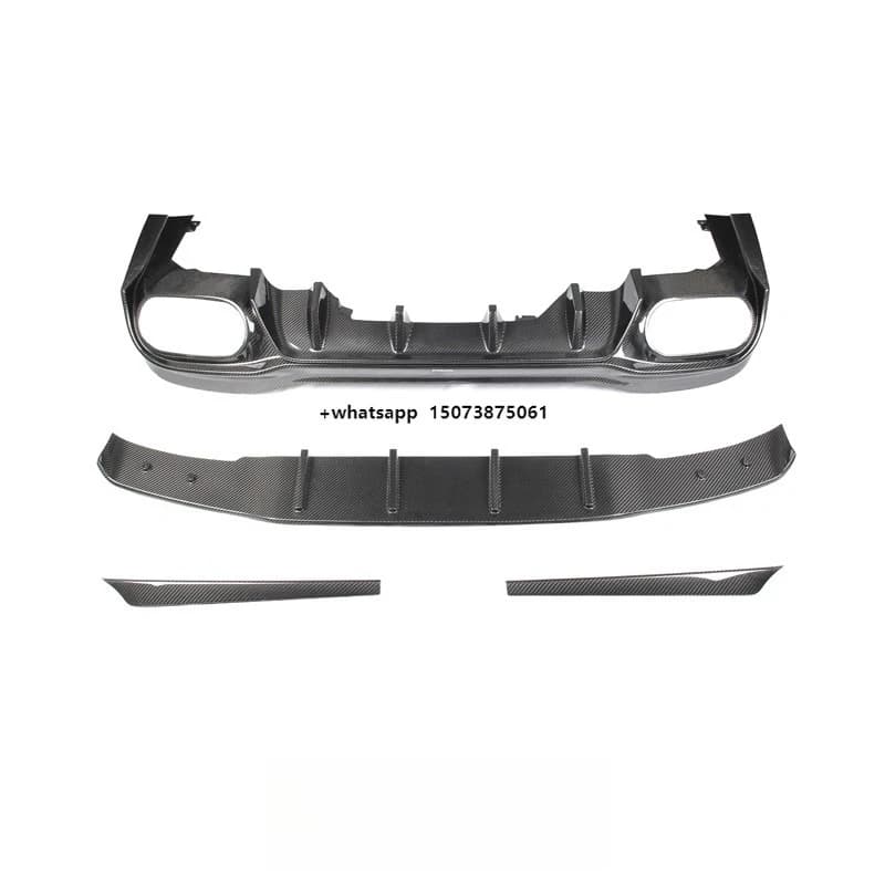 Kit Carrozzeria in Fibra di Carbonio Secca Paktechz, Diffusore Posteriore per W118 C118 CLA35 CLA45S